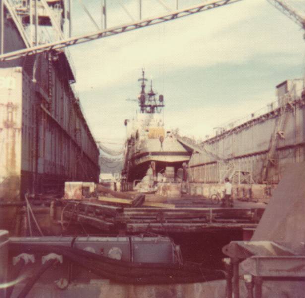 Warrington enters drydock in Subic